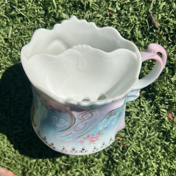 Brandenburg Vintage Porcelain Mustache Shaving Mug Cup w/ Native American Indian - Picture 6 of 9